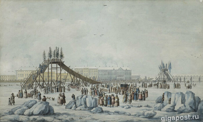 Катальная горка: русская зимняя забава, популярная у простолюдинов и царей
