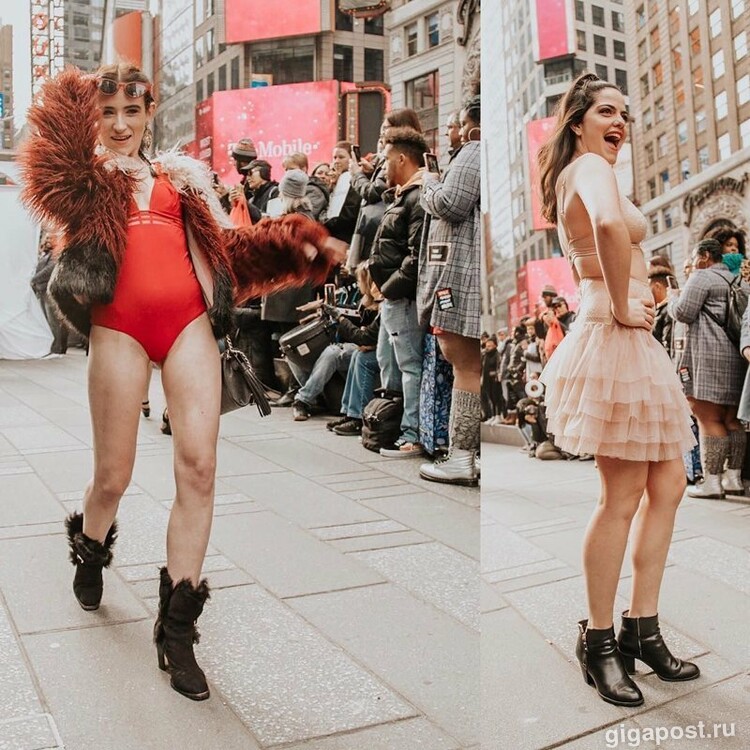 В Манхэттене прошел марш женщин в нижнем белье