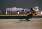 Фрирайд на лыжах у стен Кремля